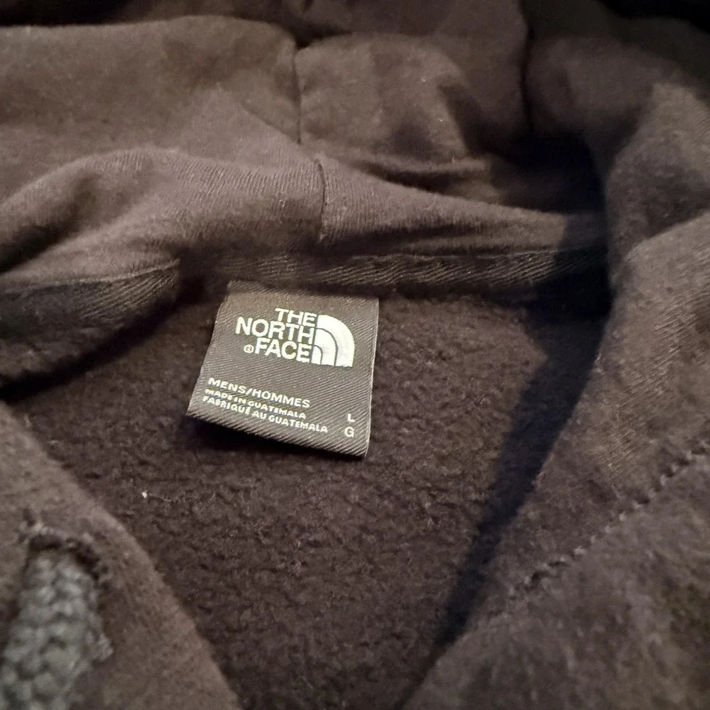 The North Face Hoodie Mens L Black Pullover Sweatshirt Logo Kangaroo Pocket